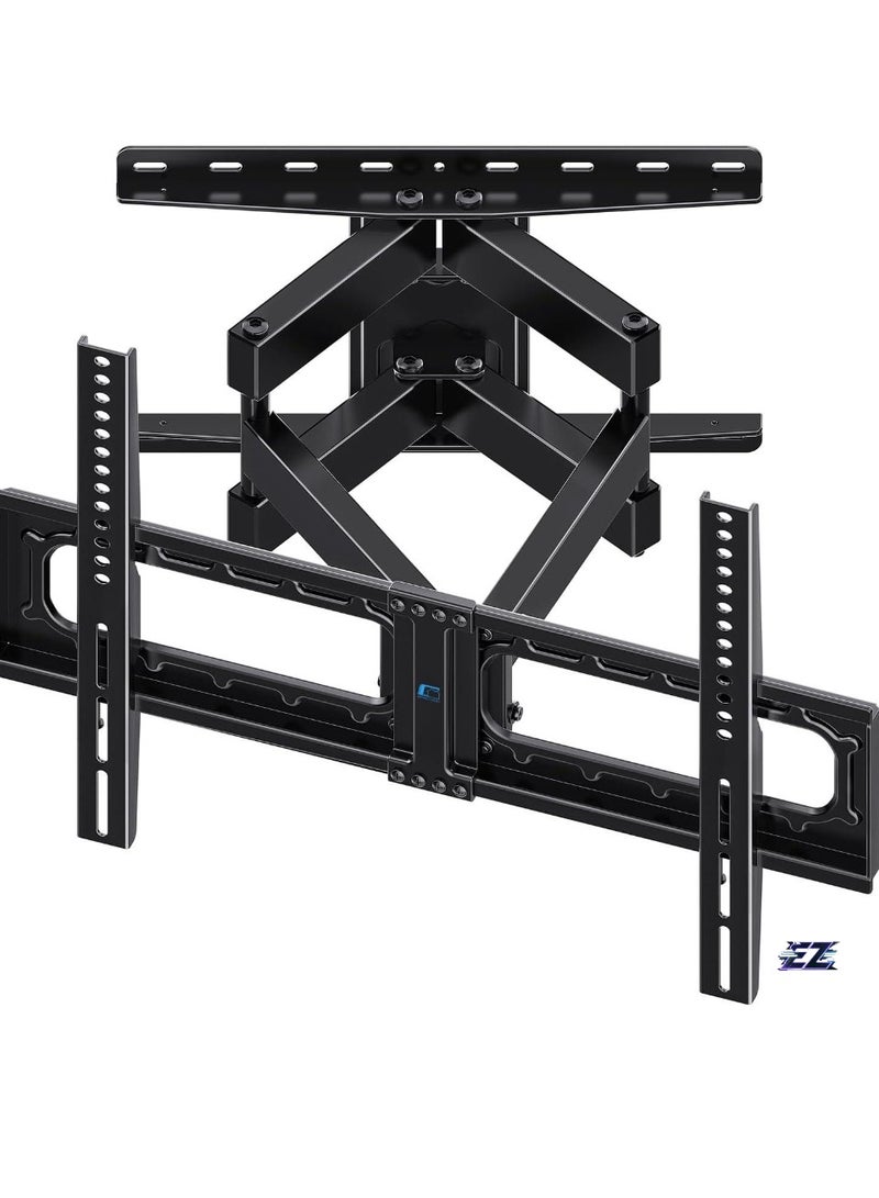 ELTRAZONE Swivel TV Wall Bracket for 32"-75" TVs – Full Motion TV Mount with ±60° Swivel, 5°/-15° Tilt, Max VESA 600x400mm, Load Capacity 132lbs/60kg, 15.2"/38.6cm Extendable Reach, HV6601 - Image 1
