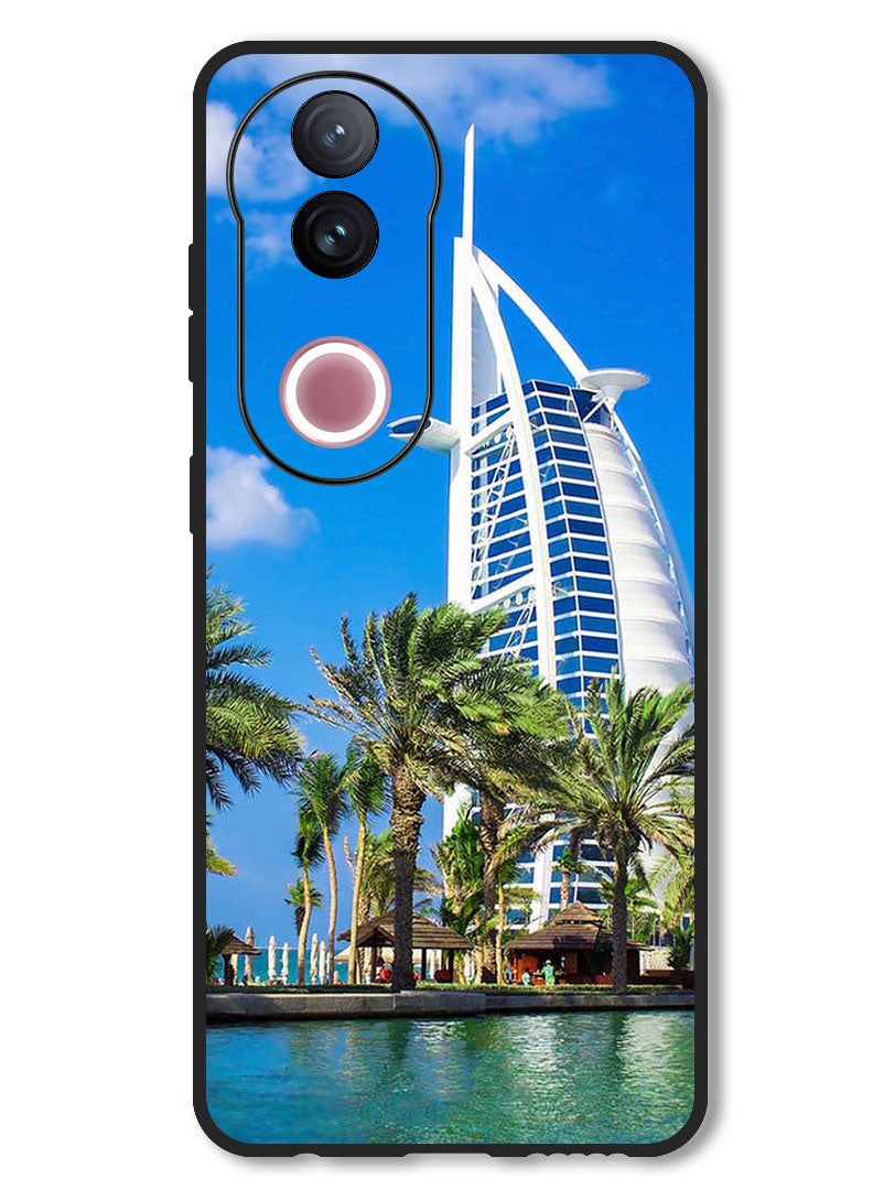 Theodor Case Compatible with Vivo V50 Protection Shockproof Bumper Cover Dubai Tower - Image 1