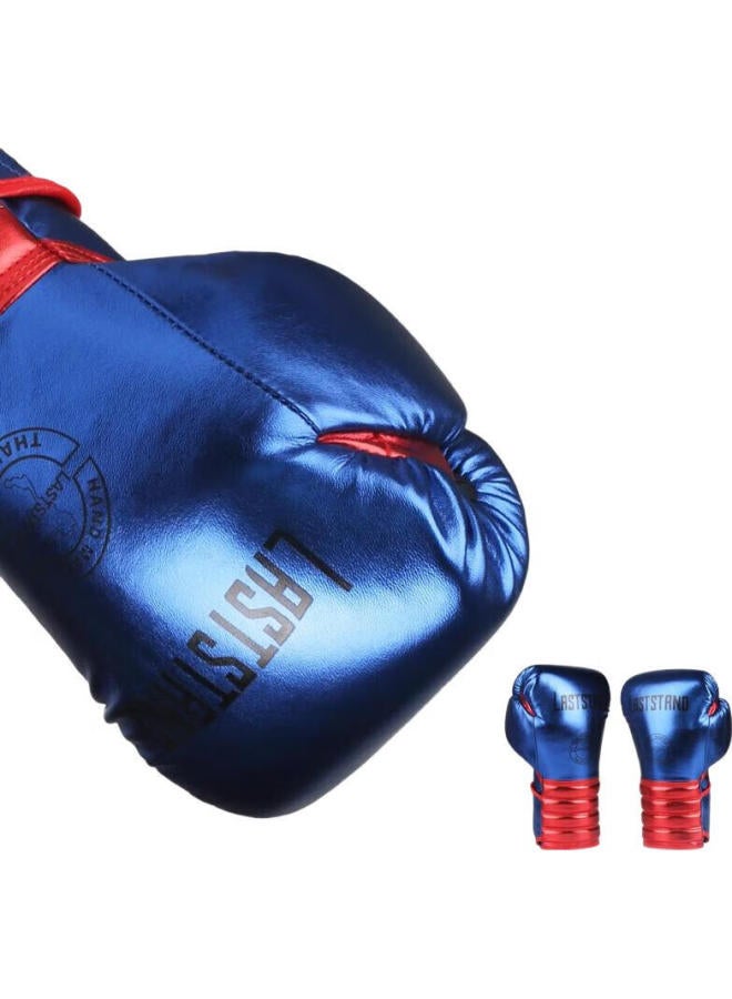 Laststand Boxing Gloves For Children And Adults, Men And Women, Sanda Training, Muay Thai, Fighting, Professional Punching Bag, Red And Blue, 6Oz - Image 3