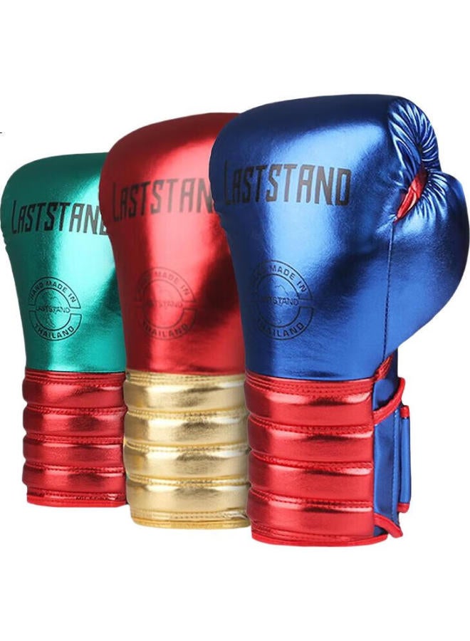Laststand Boxing Gloves For Children And Adults, Men And Women, Sanda Training, Muay Thai, Fighting, Professional Punching Bag, Red And Blue, 6Oz - Image 1