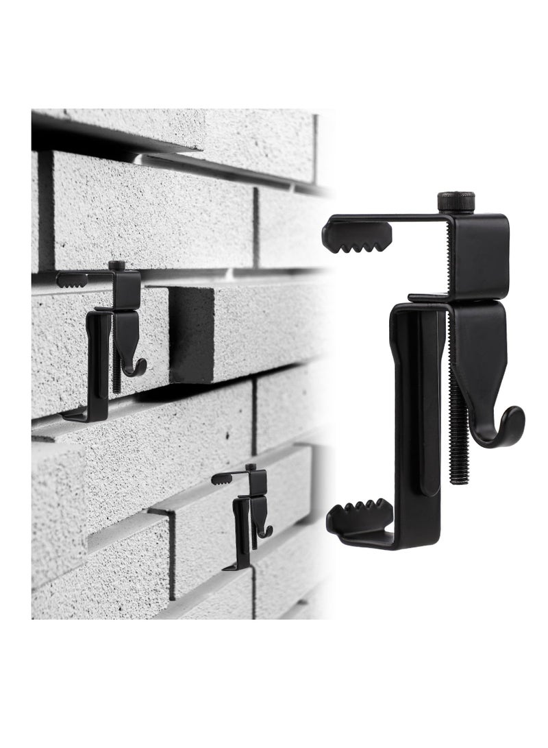 SOLARAE Stainless Steel Brick Wall Clips, Brick Hook Clamps Brick Hooks Brick Hangers Brick Clamps Brick Clips, No Drilling Brick Wall Hangers for Indoor Outdoor, No Nails and Drilling Required (6pcs) - Image 2