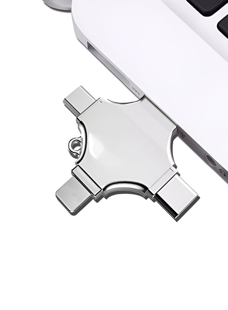 USB Flash Drive High Speed 4 In 1 Multi-function OTG USB Flash Drive Type-C Pen drive 3.0 Memory Disk For iPad Android iOS PC 128GB - Image 2