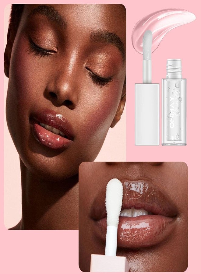 اونماي ملمع شفاه مرطب ومكثف مع حمض الهيالورونيك وفيتامين هـ - زيت شفاه بدون إحساس بالحرقة لترطيب وتغذية الشفاه وجعلها أكثر امتلاءً - خالٍ من القسوة (كرز، 5 مل) - Image 3
