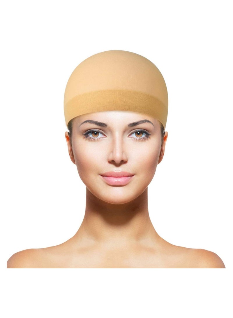 إستيل 12 عبوة قبعات من النايلون ، غطاء شعر مستعار بيج طبيعي ، غطاء شعر مستعار للنساء والرجال - Image 2