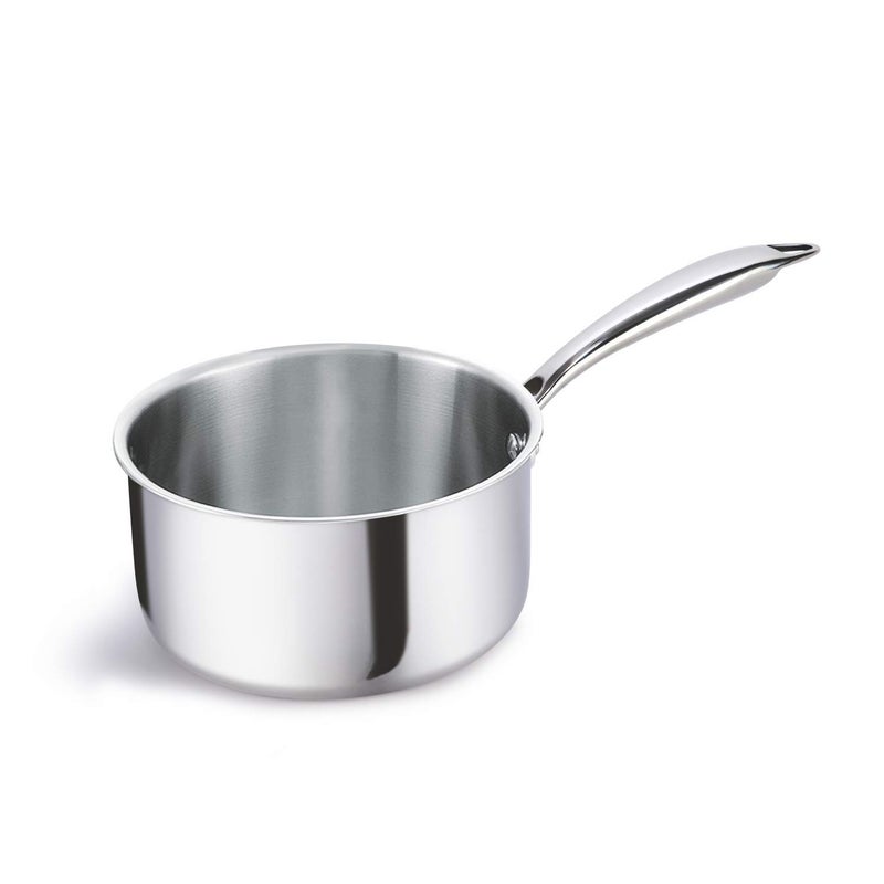 ALDA Vitale Triply Stainless Steel Milkpan - 1 Litre, 14 cm Tea/Milk/Chai Pan Induction & Gas Base | 5 Year Warranty - Image 2