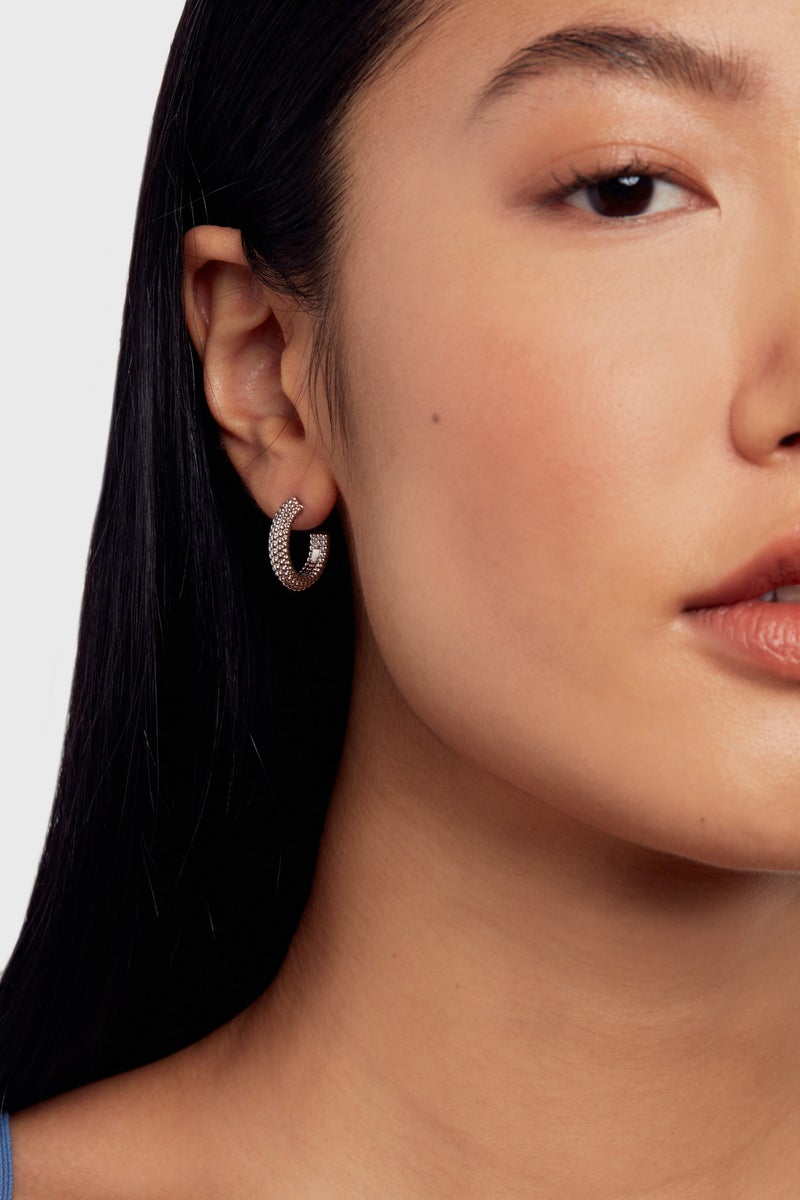Ted Baker Dotted Texture Hoop Earrings  - Image 3
