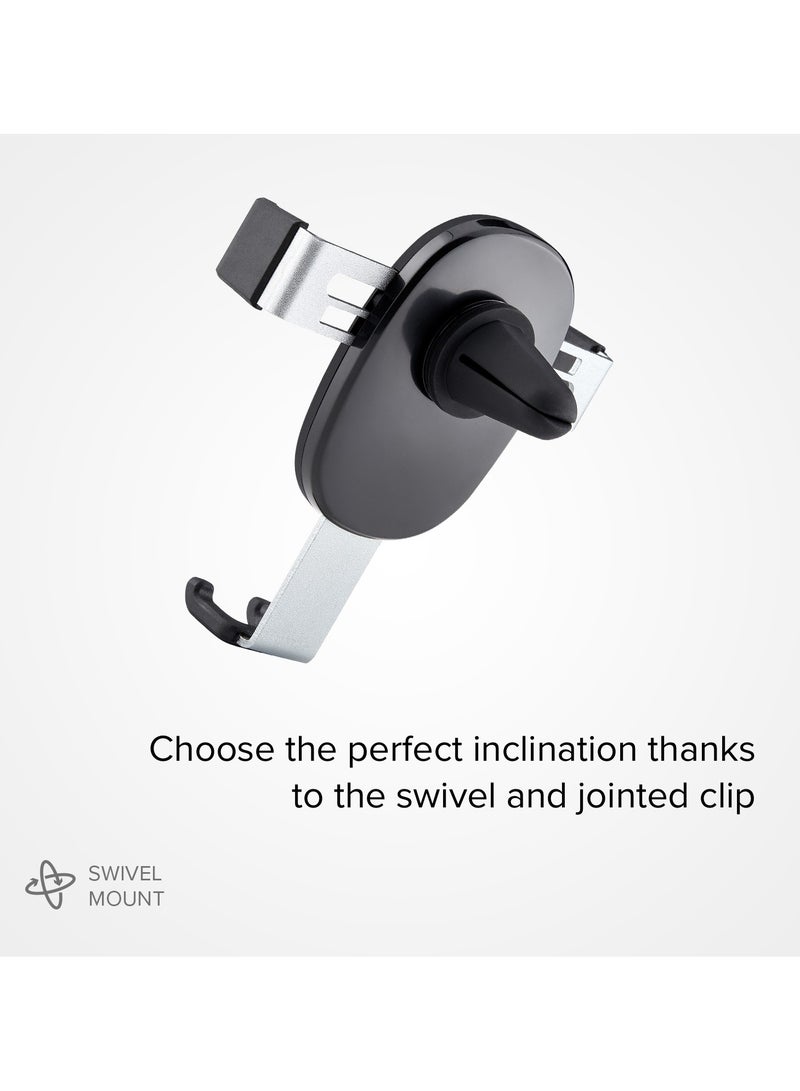 SBS حامل هاتف عالمي للسيارة للهواتف الذكية حتى 6 بوصات مع إغلاق تلقائي ومشبك فتحة تهوية للهواتف المحمولة، iPhone 14 Pro، 14 Pro Max، iPhone 13 Pro، 13 Pro Max، Samsung، Huawei، Oppo وغيرها - Image 4