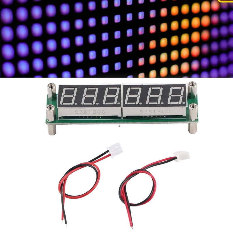عداد تردد الإشارة الرقمية من 1 ميجاهرتز إلى 1000 ميجاهرتز بدقة عالية مع شاشة عرض LED مكونة من 6 أرقام وخطوط خلفية خضراء مضاءة - Image 3