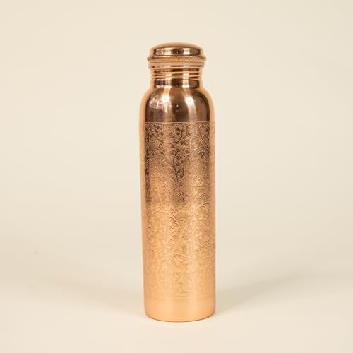 URBANFIX Copper Water Bottle | 100% Pure Copper Water Bottle (1 Litre) | Antimicrobial, Antioxidant & BPA Free Office Bottle, Boosts Immunity, Support Digestive Health| Ayurveda Inspired - Image 1