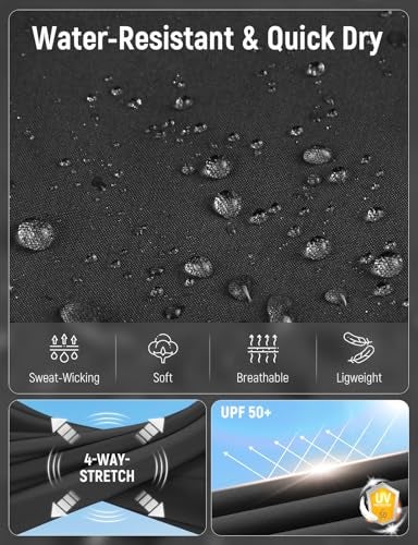 baleaf Travel Pants Women Hiking Long Tall Lightweight Quick Dry Water Resistant Cargo Pants 31'' Black Size M - Image 4