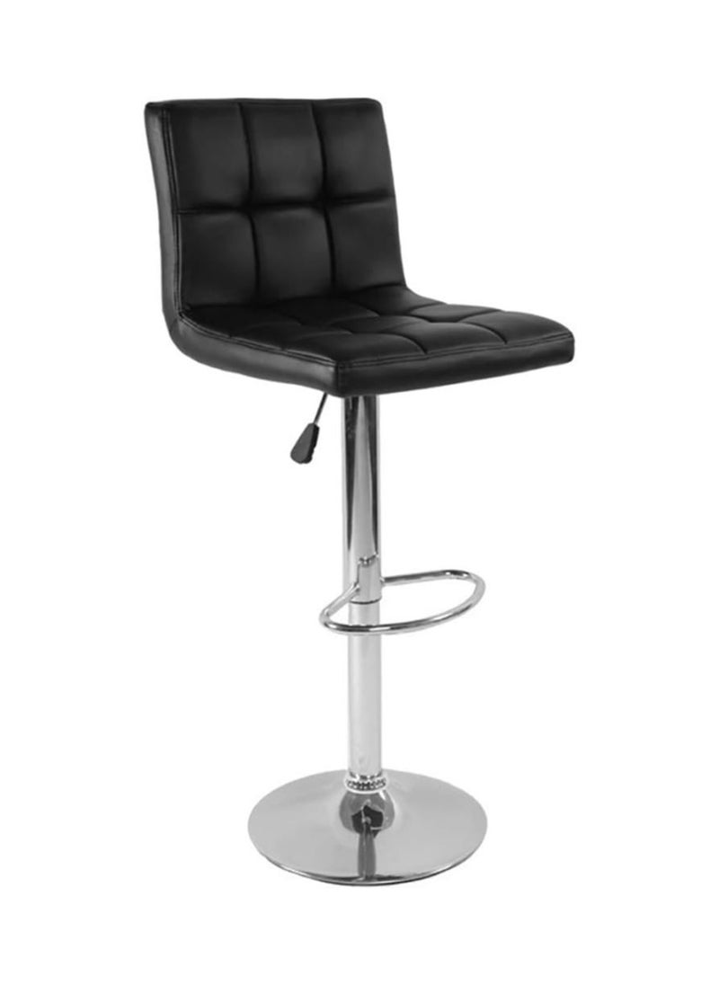 Generic Bar Stool Adjustable Bar Chair Swivel Kitchen Dining Chair Modern Barstools Metal Chairs with Back and Footrest PU Leather Kitchen Stool（1pcs)  - Image 1