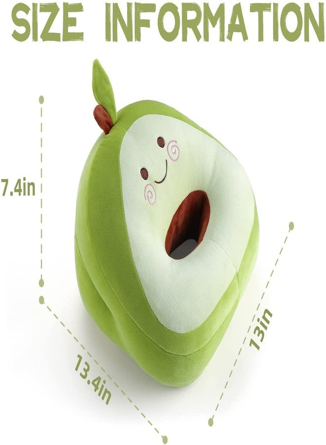 KG ALPHA Avocado Plush Stuffed Cute Napping Toy Pillow for Kids Girls, Kawaii Toys Throw Pillow Doll Gift for Girlfriend, Office Neck Pillow for Cervical Pain Relief - Image 3