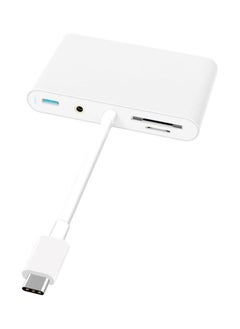 NIBEMINENT 7-In-1 Type C USB Hub Adapter With 4K HDMI Port White  - Image 2