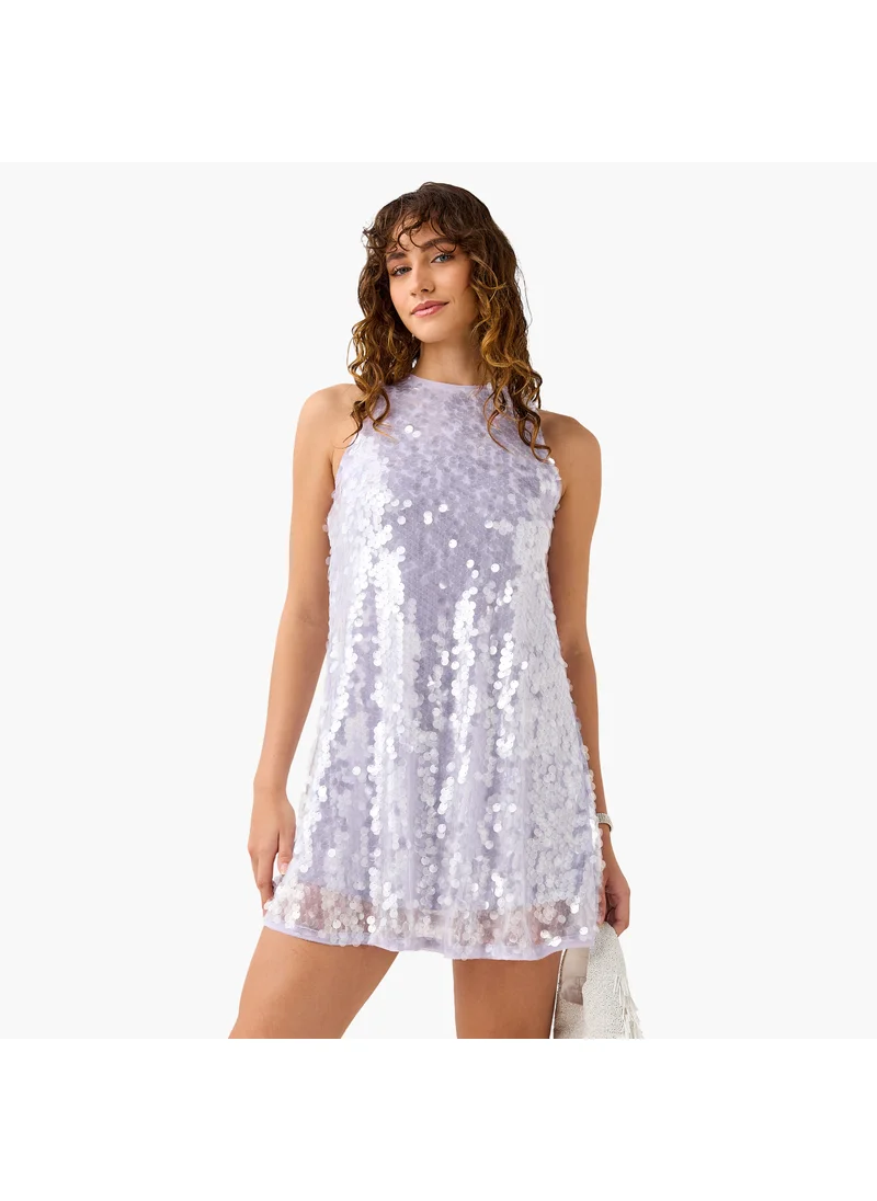 تواكستريمز 2Xtremz Sequin Embellished Sleeveless Mini Dress