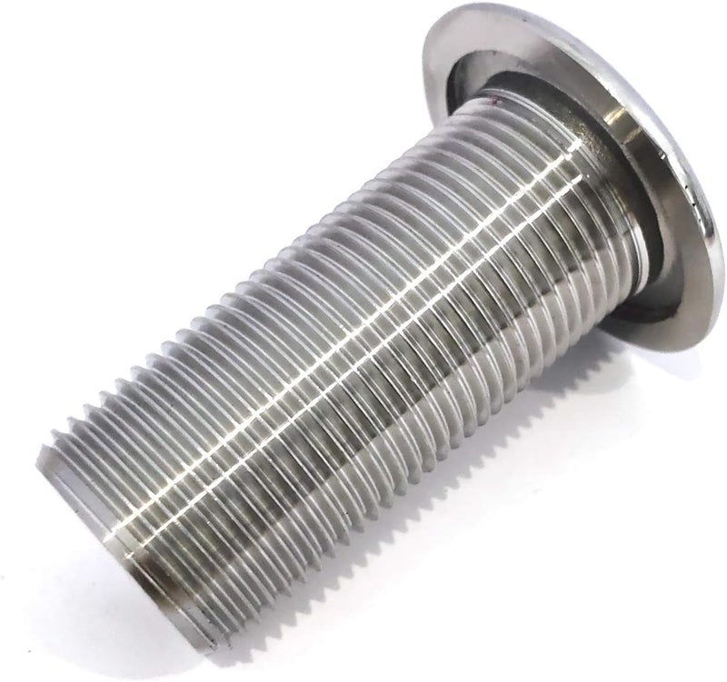 keehui 316 Stainless Steel Durable Combo Stainless Steel Thru-Hull Fitting w/Nut with Custom Gasket Boat Plumbing Fittings for Boats, Yachts, Marine - Image 5