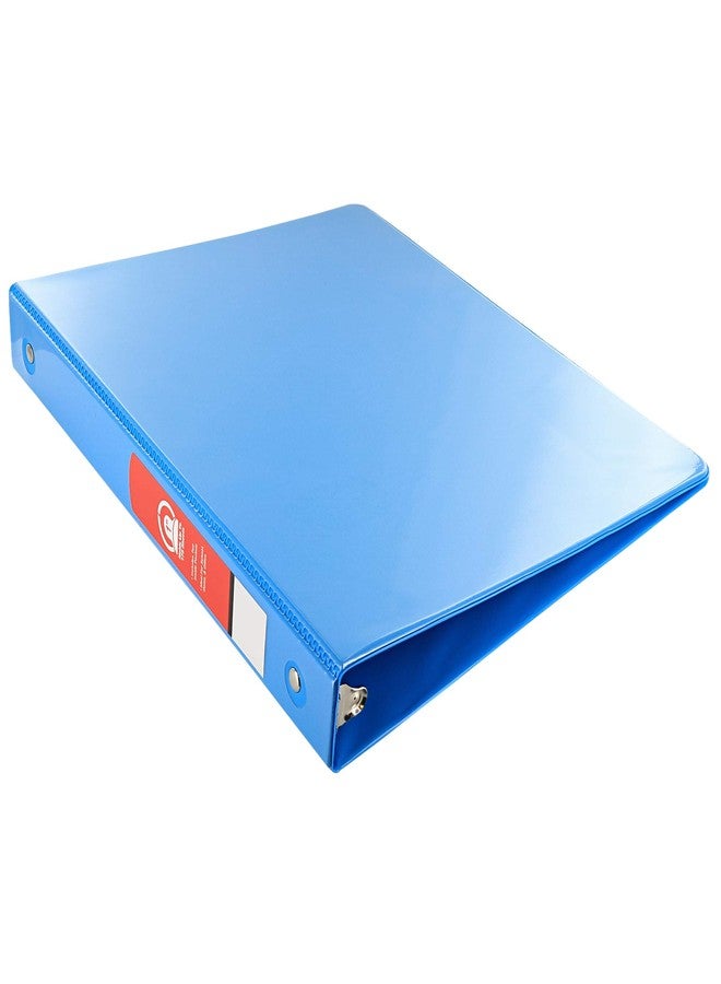 Emraw Super Great 1" 3-Ring View Binder with 2-Pockets - Available in Cyan - Great for School, Home, & Office (2-Pack) - Image 2