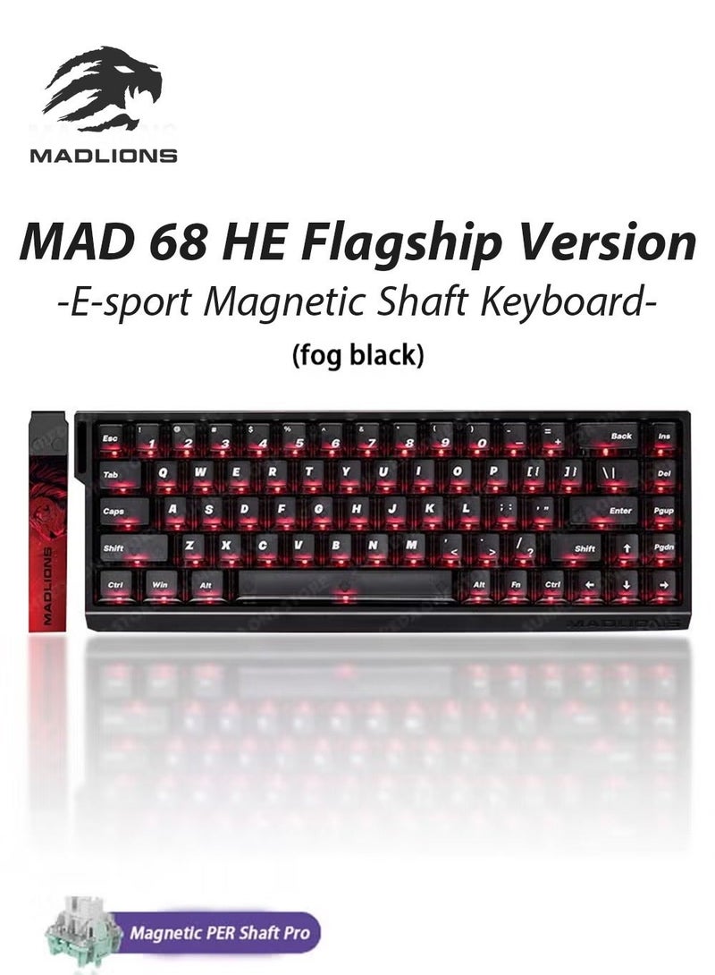 MADLIONS MAD68 HE RGB Gaming Keyboard - Mechanical Flagship Version, 8000Hz, 0.01mm Hot-Swap Switches, Adjustable Key Travel - Image 1