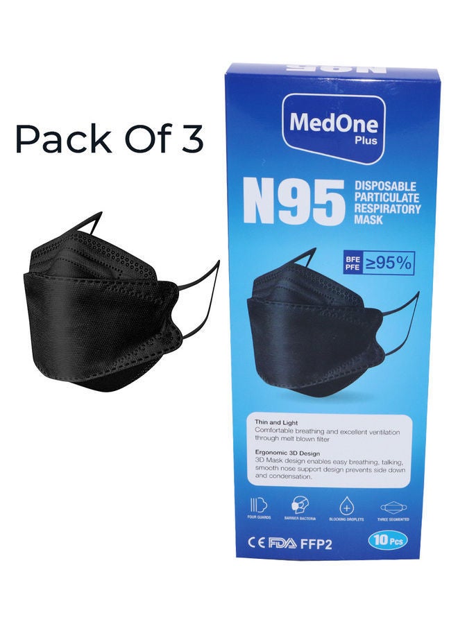 NIBEMINENT 30-Piece N95 Disposable Particulate Respiratory Mask - Image 2