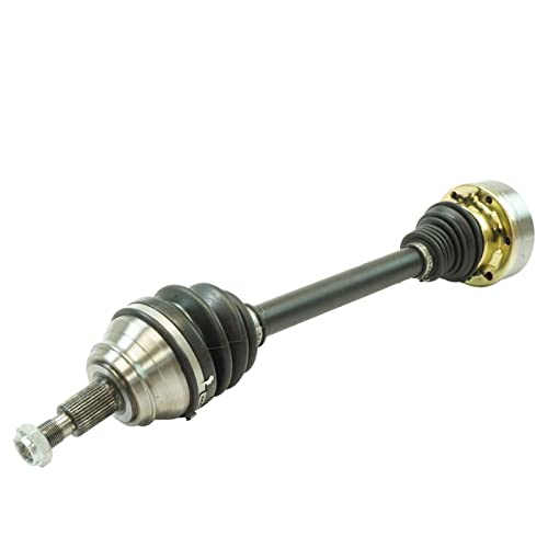 TRQ Front Left CV Axle Shaft Assembly Drivers Side Compatible with 1998-2010 Volkswagen Beetle 1999-2006 Golf 1999-2005 Jetta - Image 1