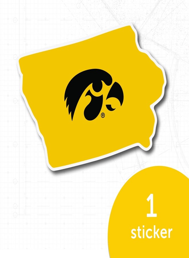 Desert Cactus University of Iowa Sticker Hawkeyes Vinyl Decal Laptop Water Bottle Car Scrapbook (State Border Sticker) - Image 5
