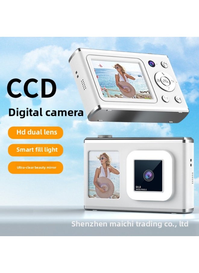 Generic Ccd Digital Camera Student Party Portable Small Mini Hd Travel Children's Camera For Taking Pictures-Body Color:Premium Black-bare Metal Without Card  - Image 2