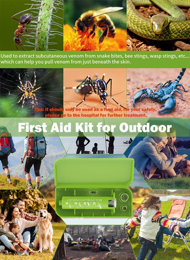 Generic Bug Bite Suction Tool Vacuum Venom Extractor for Mosquito Bee Insect Sting Itch Relief Poison Remover Snake Bite Emergency First Aid for Outdoor Climbing Camping Hiking Backpacking  - Image 3