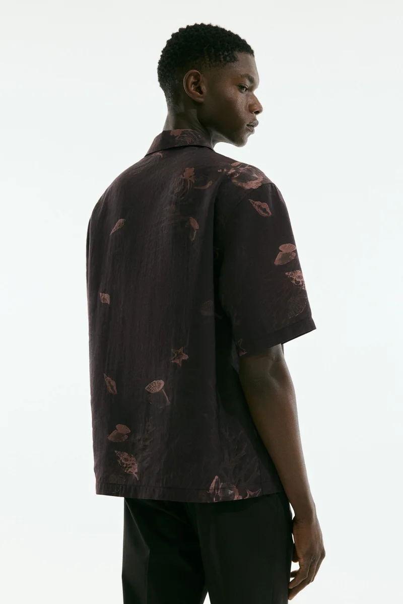 H&M Regular Fit Lyocell-blend resort shirt