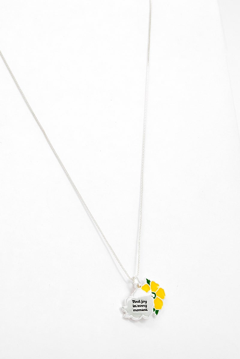 ALEX AND ANI Women Buttercup Sentimental Slider Adjustable Necklace, Silver - Image 1