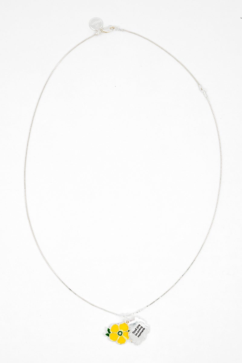 ALEX AND ANI Women Buttercup Sentimental Slider Adjustable Necklace, Silver - Image 2