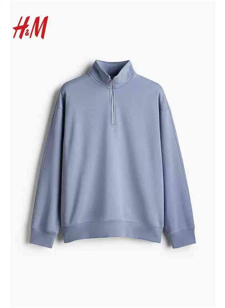 H and M - HM New Fashionable Casual Round Neck Loose American Long Sleeved Sweatshirt - Image 1
