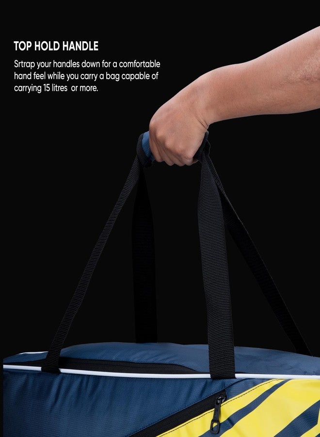 Li-Ning Crato Triple Zipper Polyester Badminton Kit Bag (Royal Blue) - Image 3
