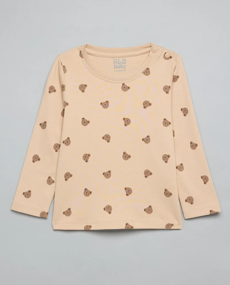 أر أند بي Printed Top and Pant Set