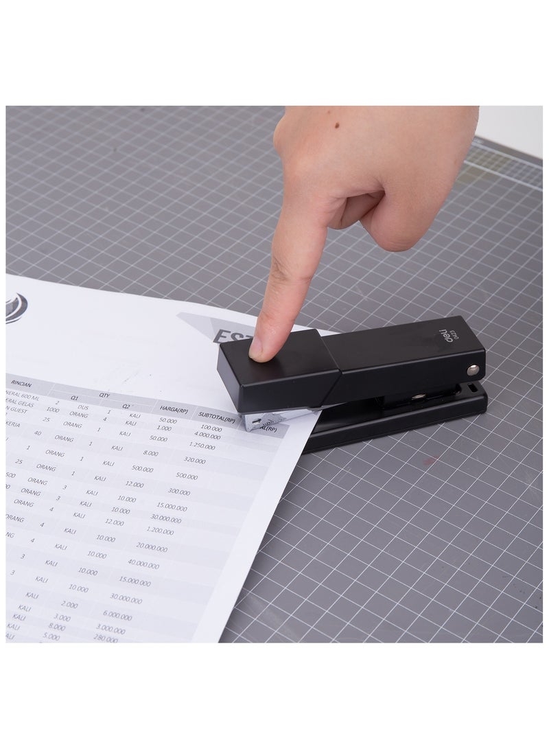 E0423 Stapler – 25 Sheets, Rotatable Anvil, Durable Metal Design, Black