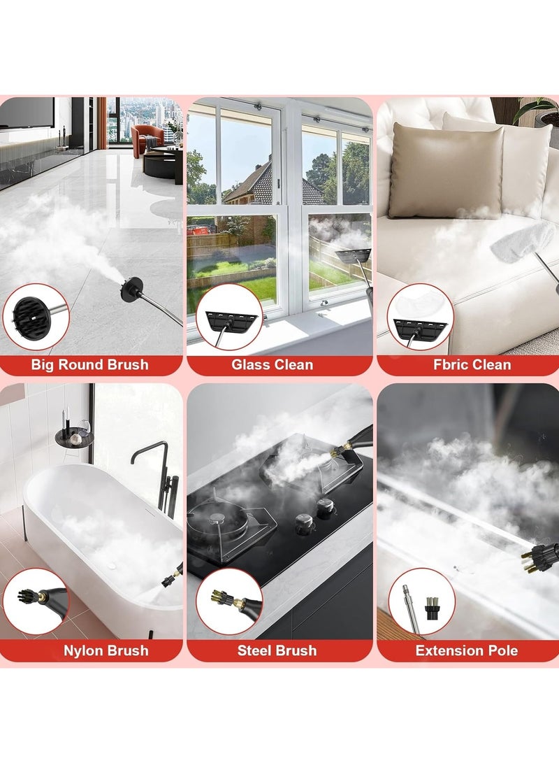 High-Powered Handheld Steam Cleaner – 1500W Multi-Purpose Steamer with 1200ml Tank for Kitchen, Bathroom, Sofa & Windows - Image 2