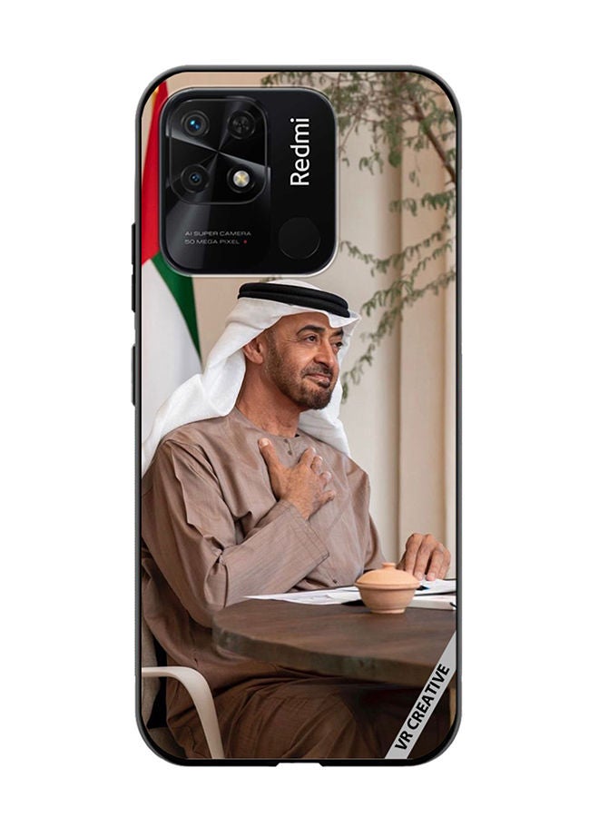 VR CREATIVE Protective Case Cover For Xiaomi Redmi 10C Sheikh Mohamed Bin Zayed Al Nahyan Design Multicolour - Image 1