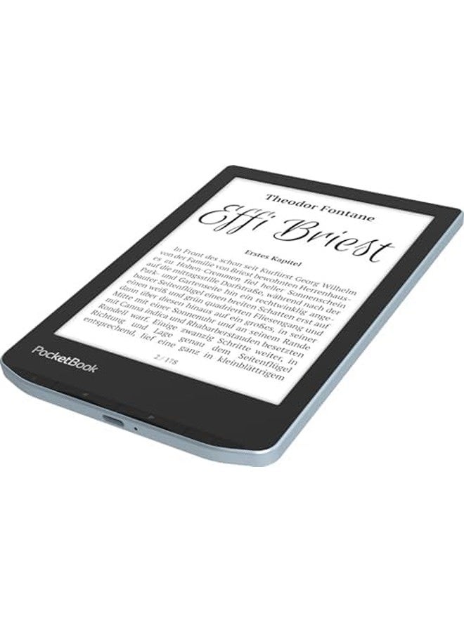 بوكيت بوك جهاز قراءة الكتب الإلكترونية Verse (أزرق فاتح) – شاشة ‎6‎ بوصة بتقنية E-Ink Carta، مضادة للانعكاس، إضاءة قابلة للتعديل، تصميم خفيف ومريح للقراءة الطويلة - Image 4