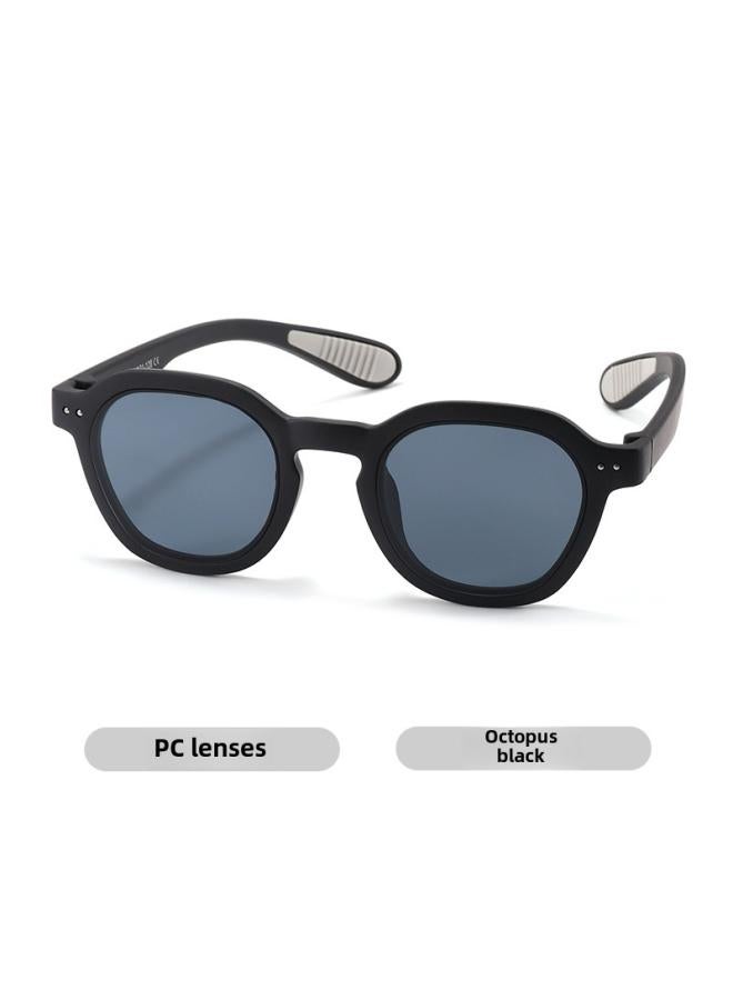 New Fashion Children's Silicone Sunglasses Fashionable Sun-proof Uv-proof Children's Sunglasses Boys And Girls Sun-proof S8447
