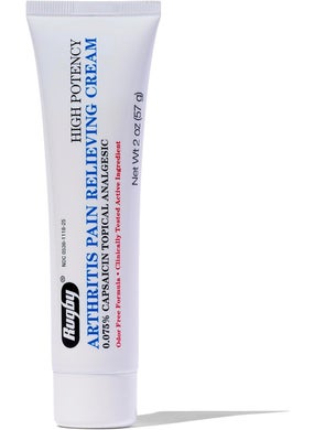 RUGBY LABORATORIES Rugby High Potency Capsaicin 0.075% Cream - Pain Relief Cream for Arthritis - 2 Oz (57g) 
