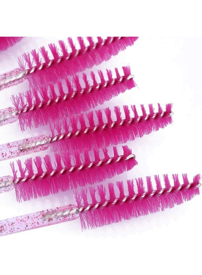 Tbestmax 200 Disposable Eyelash Brush Mascara Wands Spoolies For Eye Lashes Extension Eyebrow Purple Pink Tbestmax - Image 5