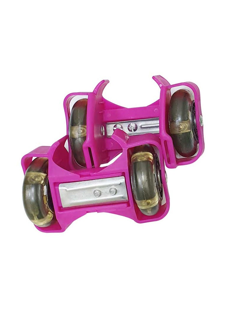 Spall Heel Wheel Skates, Flashing Roller Skating Shoes, Adjustable Strap Flashing Wheels Skating Shoes with PU Flashing Wheels for Kids Adults  - Image 1