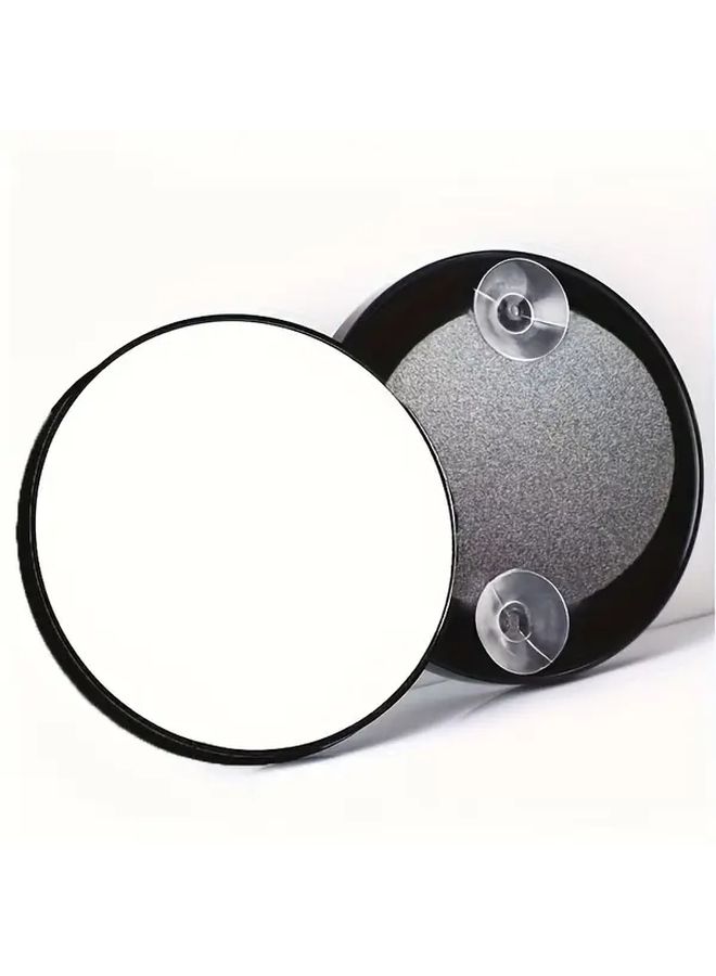 Black 60x Magnification Handheld Makeup Mirror With Non Slip Suction Cup Base - Image 5