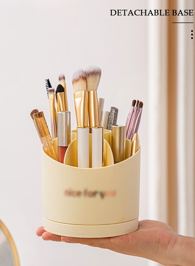 DUNISO Desk Organizer with 6 Compartments and 3 Drawers Plastic Makeup Organizer Cosmetic Storage, Pen Holder Brush Holder for Desktop Storage, Desk Organization for School, Home, Office Supplies - Image 3