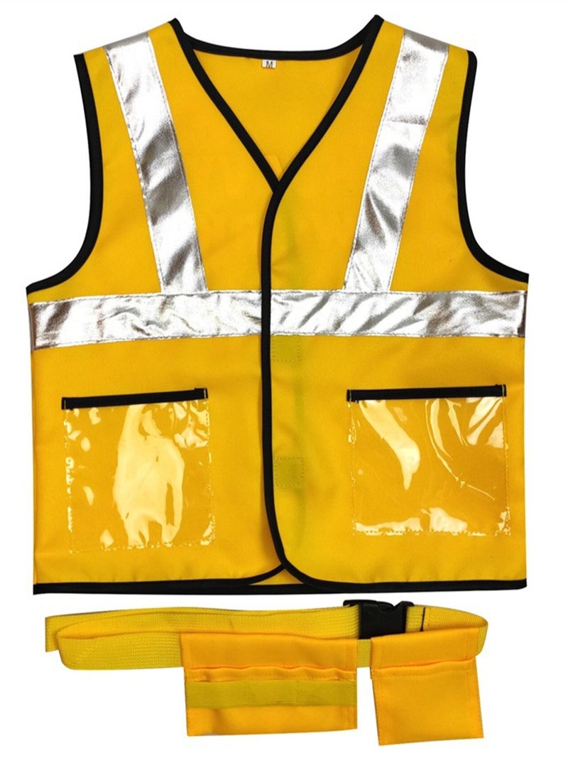 Little Engineer Vest Performance Costume Toy Set Maintenance Worker Costume Construction Worker Costume Stage Dress Up Costume - Image 3