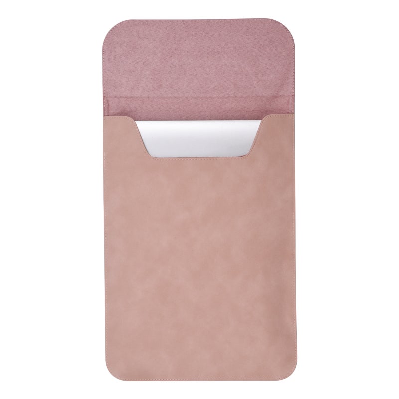 Laptop Sleeve: Pink Vertical Style, Frosted PU Material, 4 Invisible Magnets - Slim Lightweight Design, Laptop Case for Office Home Travel - Image 2
