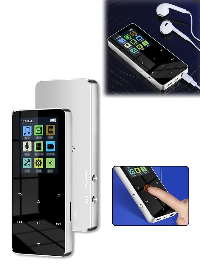 DUNISO Bluetooth MP3 player, Full Touch Screen Music Player, Multifunctional Lossless Sound Music Player, Built-in Speaker, FM Radio Support, Specially Designed for Sports and Running, Good Gifts, Friends/Classmates/Birthday Gifts, Portable Media player 4GB - Image 1