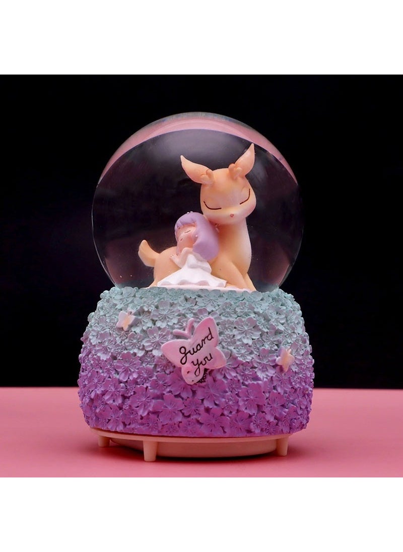 Keyfim Shop - Cute Friends Themed Large Sprayed Lighted and Musical Snow Globe - Image 1