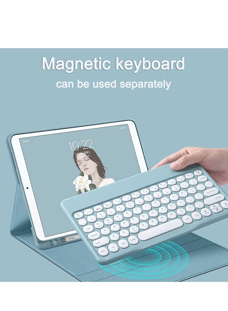 غطاء لوحة مفاتيح ذكي لاسلكي بلوتوث أسود لجهاز آبل آيباد إير 4 (10.9”) مع فتحة قلم - Image 2