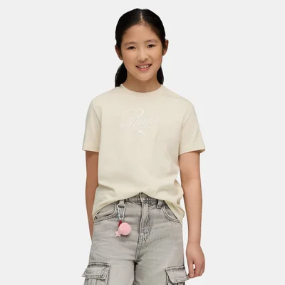 PUMA Kids' Essentials Script T-Shirt