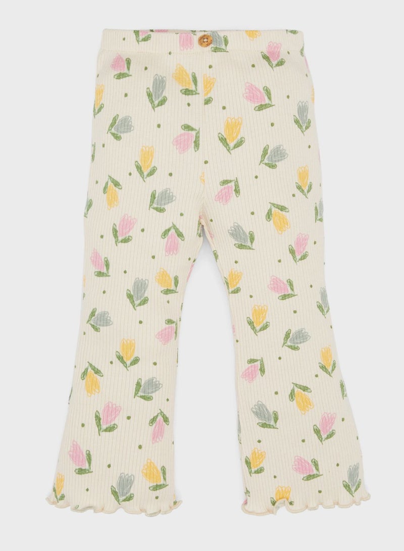 DeFacto 2 Piece Regular Fit Crew Neck Flower Knitted Set - Image 2