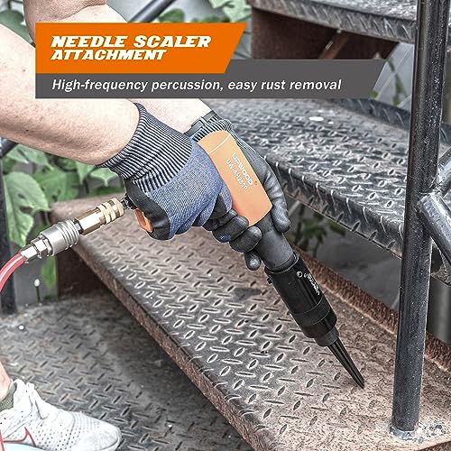 UPWOOD Needle Scaler Attachment, with 19pcs Needles, Screw On for Use UW-AH190P AH250P Air Hammer, Paint, Rust, Dirt and Weld Dust Remover - Image 5